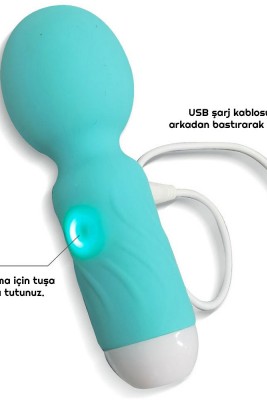 USB Şarjlı Mini Wand Vibratör