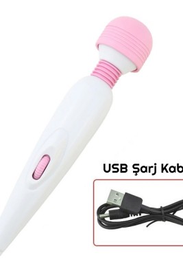 USB Şarjlı  Wand Vibratör
