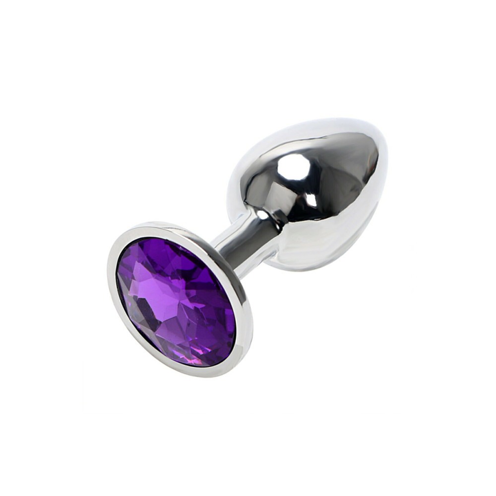 Paslanmaz Çelik Metal Taşlı Anal Tıkaç (Plug) - 7cm