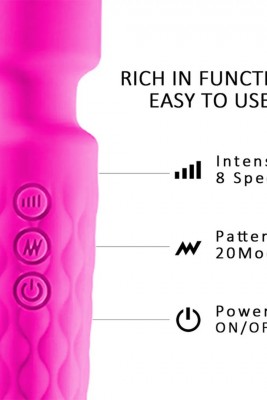 Pembe 8 Hızlı & 20 Titreşim Modlu Bükülebilir G-Nokta Vibratör: Şarjlı ve Su Geçirmez!