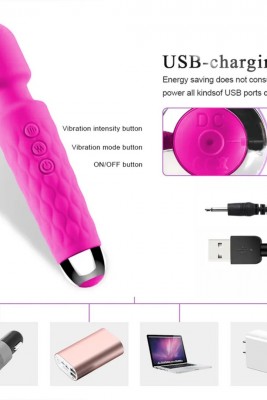 Pembe 8 Hızlı & 20 Titreşim Modlu Bükülebilir G-Nokta Vibratör: Şarjlı ve Su Geçirmez!