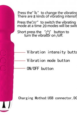 Pembe 8 Hızlı & 20 Titreşim Modlu Bükülebilir G-Nokta Vibratör: Şarjlı ve Su Geçirmez!