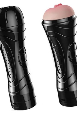 Realistik Titreşimli Büyük Boy Vajinal Vibratör: Çıkarılabilir Tırtıklı İç Yapı ve Hijyenik Tasarım!