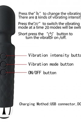 Siyah 8 Hızlı & 20 Titreşim Modlu Bükülebilir G-Nokta Vibratör: Şarjlı ve Su Geçirmez!