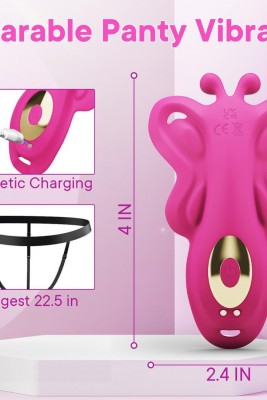 Akıllı Telefon Kontrollü Giyilebilir Kelebek Vibratör: Uzaktan Kumandalı ve Su Geçirmez Tasarım!